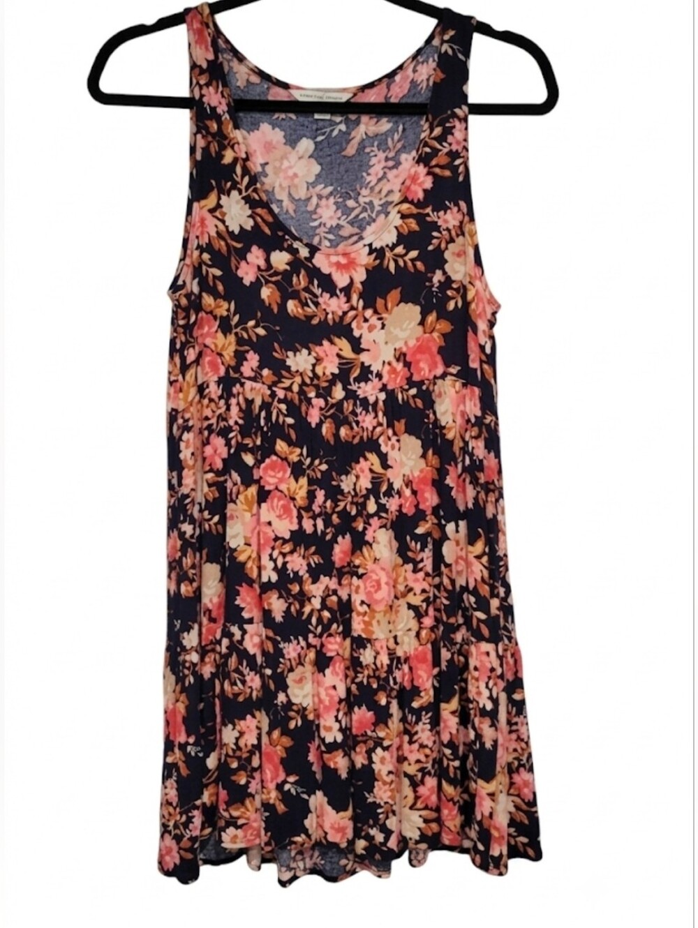 AEO navy floral mini dress